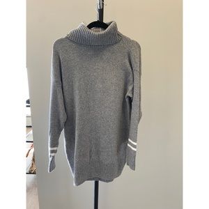 Grey Turtleneck Sweater Dress Small Hollister